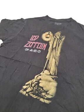 Y2K Led Zeppelin Graphic Tee T-shirt Top Size: Large